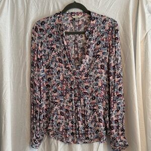 Lucky Brand Multicolor Floral Blouse